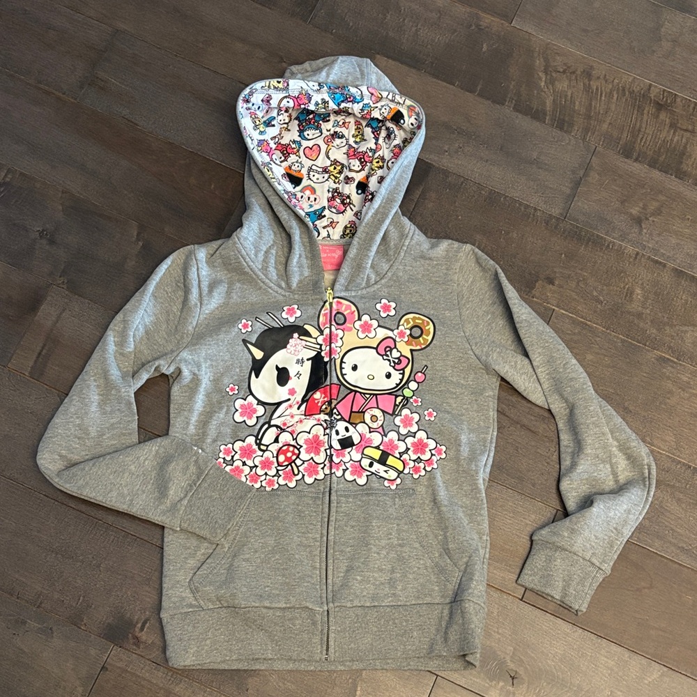 Tokidoki Hoodie with hello kitty Print